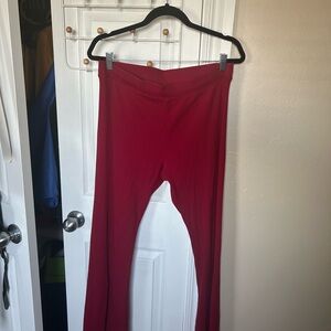 PINK Victoria’s Secret stretch cotton ribbed flare leggings